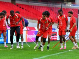 المنتخب الوطني ينهي تحضيراته لمواجهة الغابون