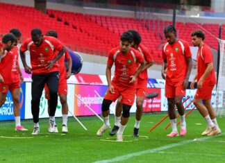 المنتخب الوطني ينهي تحضيراته لمواجهة الغابون