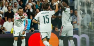 ريال مدريد يفوز على لايبزيغ برباعية في دوري أبطال أوروبا
